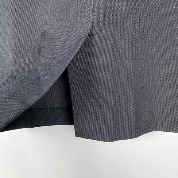 Theory Wool Pencil Skirt Joanie Dominant Back Slit Career Straight Gray Size 8 - Picture 7 of 10